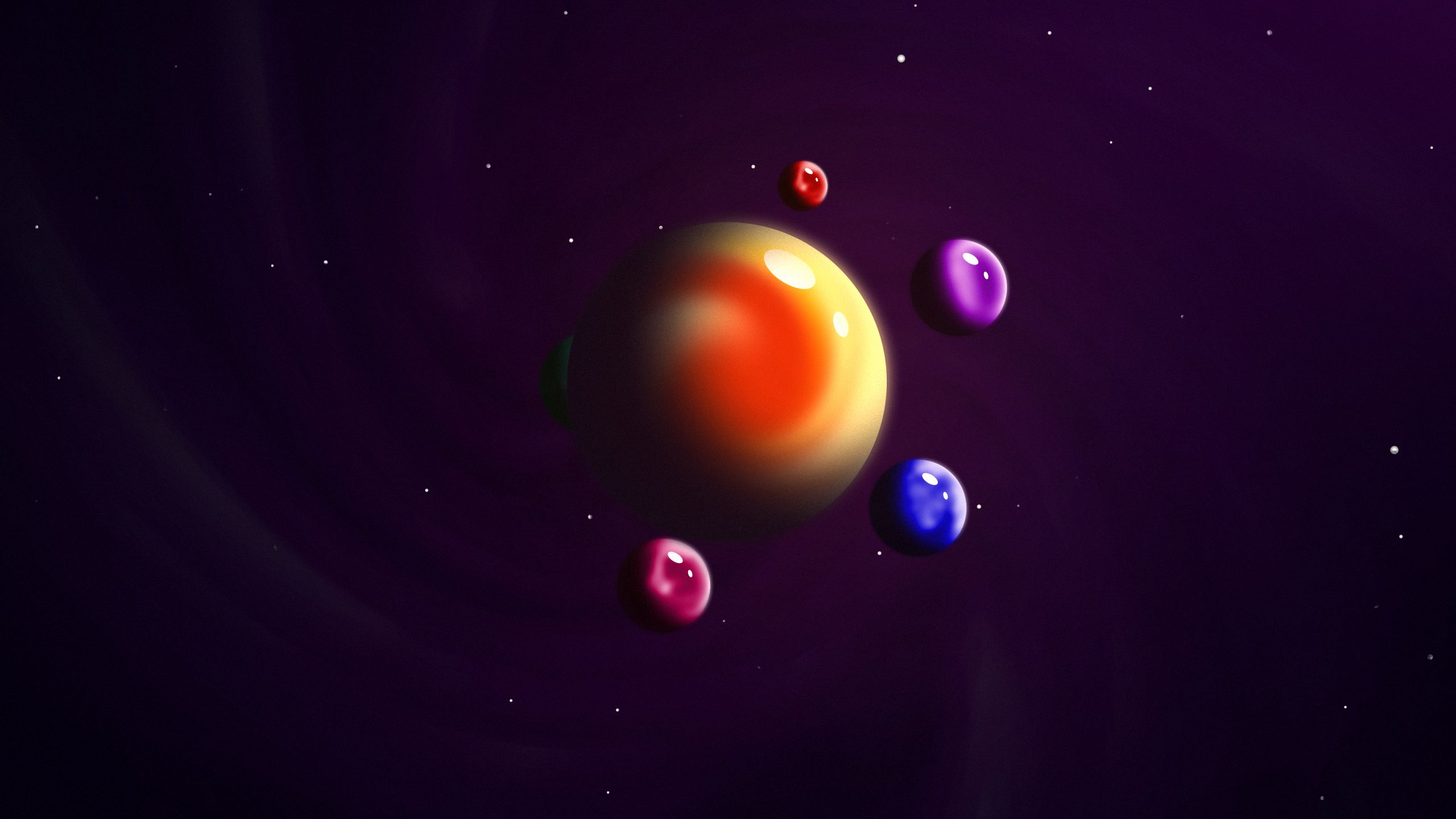 Gradient Cosmos Background - Cosmic loop
