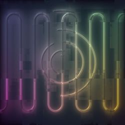 Neon Glass Background - Square Original theme video