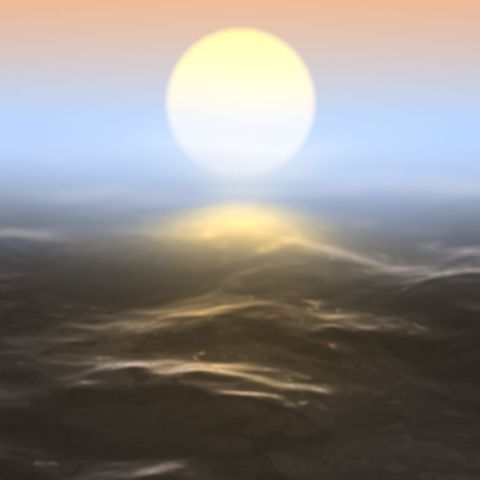 Sunset Background Square - Original - Poster image