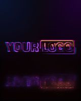 Neon Glitch Logo - Post Example theme theme video