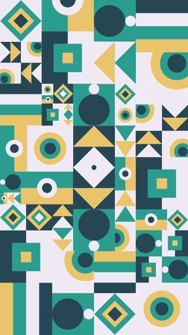 Colorful Geometrics Background - Vertical - Theme 1 - Poster image