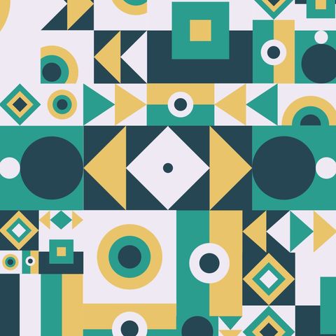 Colorful Geometrics Background - Square - Theme 1 - Poster image
