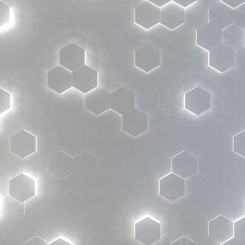 Hexagon Tech Background - Square - Original - Poster image