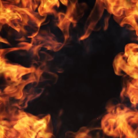 Fire & Smoke Background - Square - Original - Poster image