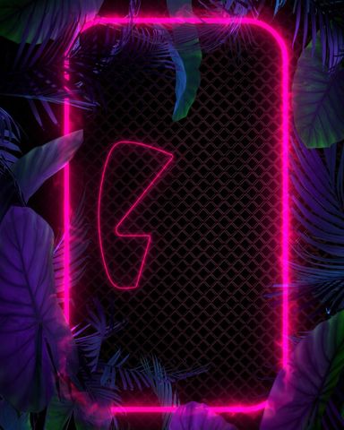 Tropical Neon Background Post - Original - Poster image
