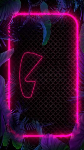 Tropical Neon Background Vertical - Original - Poster image