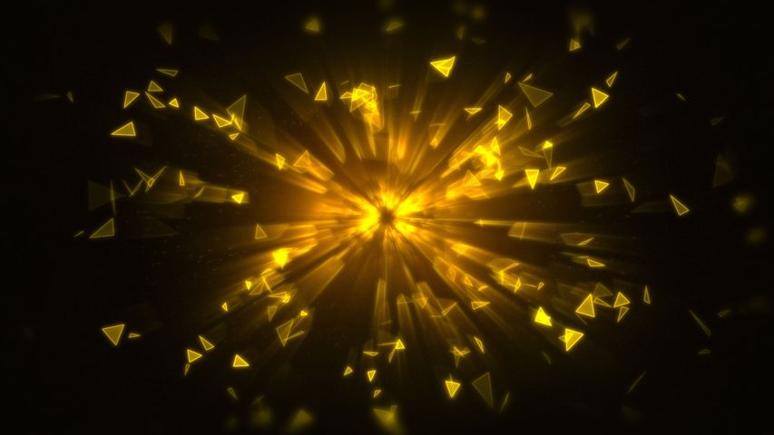 Mysterious Shapes Background - Golden 1 - Poster image