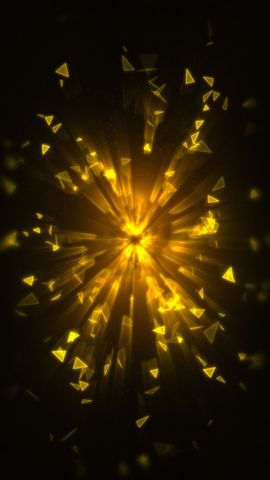 Mysterious Shapes Background - Vertical - Golden 1 - Poster image