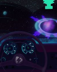 Space Travel Viz - Post Purple theme video