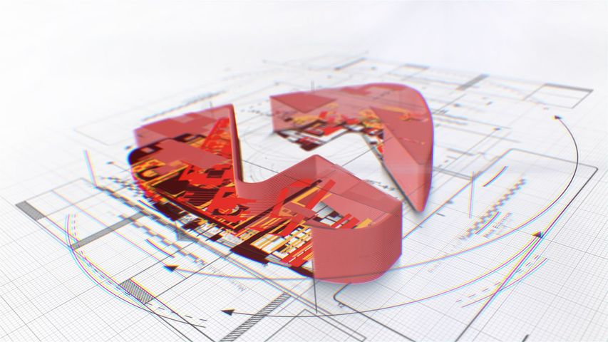 3D Architect Reveal - Red Logo - Poster image