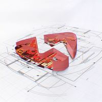 3D Architect Reveal - Square Red Logo theme video