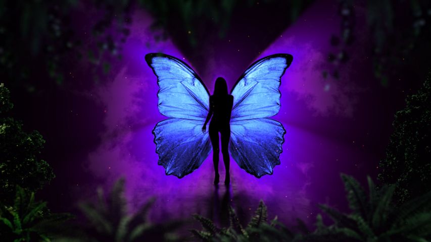 Magical Butterfly Background - Original - Poster image