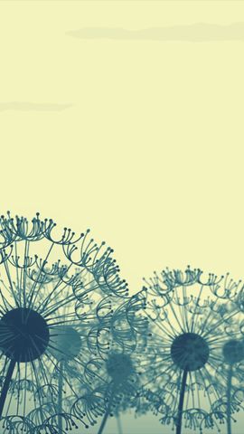 Dandelion Breeze Background - Vertical - Original - Poster image