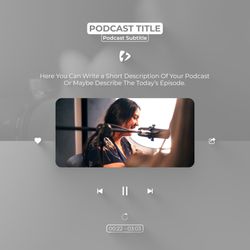 Clean And Minimal Podcast Viz - Square Video theme video