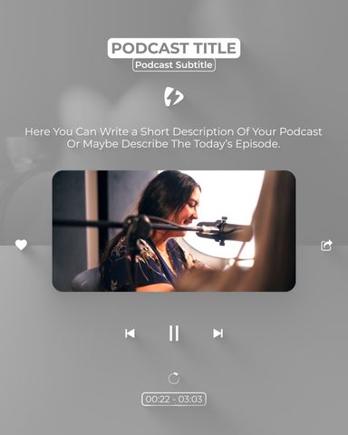 Clean And Minimal Podcast Viz - Post - Video - Poster image