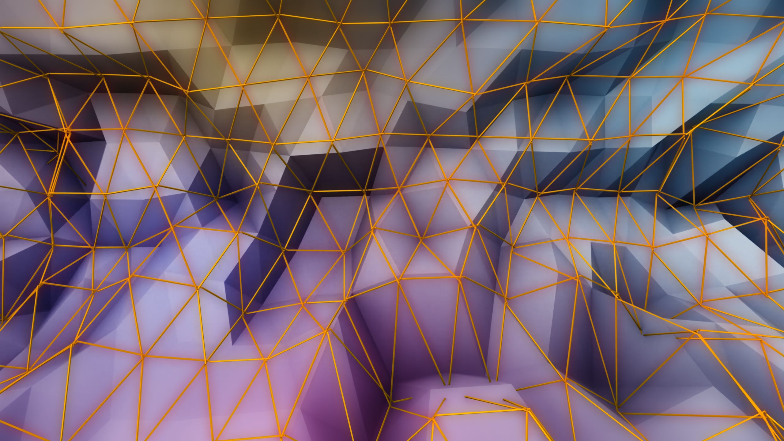 3D Fractal Background - Low‑Poly Loop