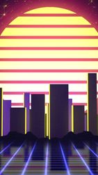 Retro Vaporwave Background - Vertical Original theme video