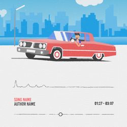 Car Audio Visualizer - Square Original theme video