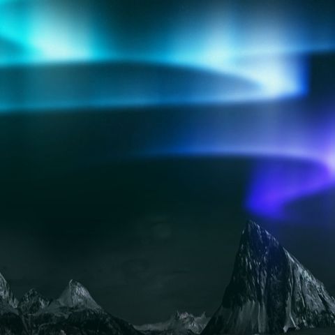 Aurora Background - Square - Original - Poster image