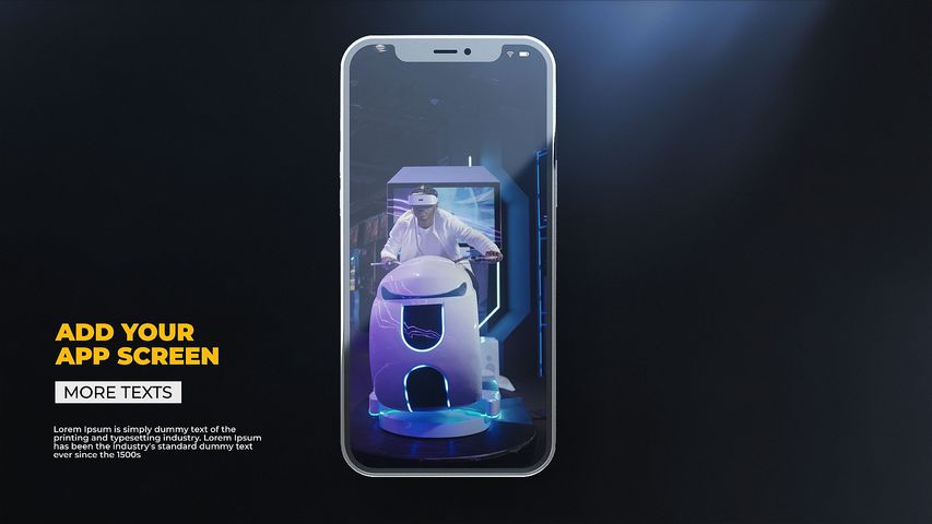 3D Phone Mockup 5 - Original - Poster image