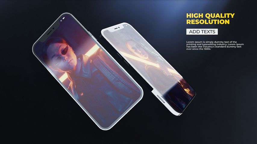 3D Phone Mockup 6 - Original - Poster image
