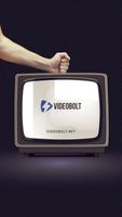 Glitch TV Logo - Vertical Old TV theme video