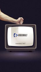 Glitch TV Logo - Vertical Old TV theme video