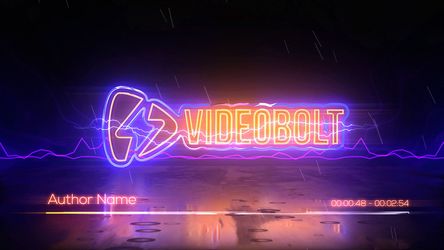 Neon Rainstorm Beats Original theme video