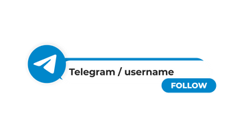 Social CTA 5 - Telegram Circle Shape Logo theme video