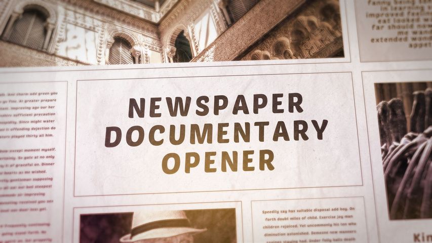 Newspaper Documentary Opener - Original - Poster image