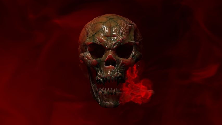 Cursed Skull Reveal - Crimson Dreadskull - Poster image