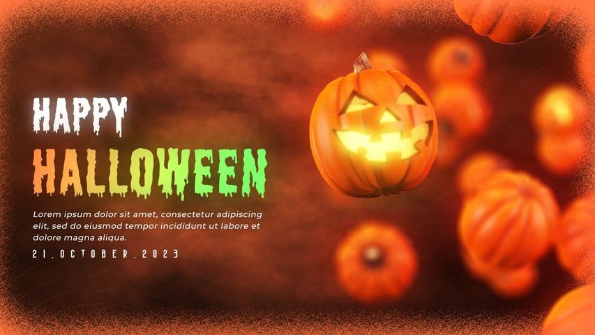 Halloween Spooky Greeting 2 - Original - Poster image