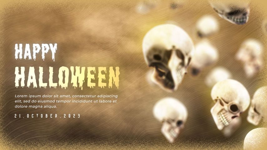 Halloween Spooky Greeting 4 - Original - Poster image