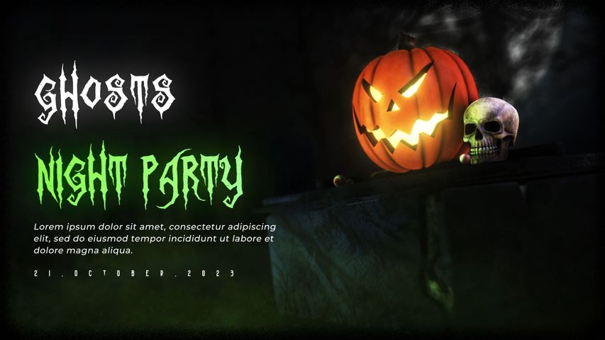 Halloween Spooky Greeting 6 - Original - Poster image