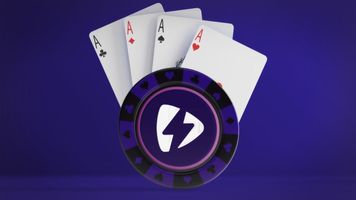 Black Purple Poker Chip Theme
