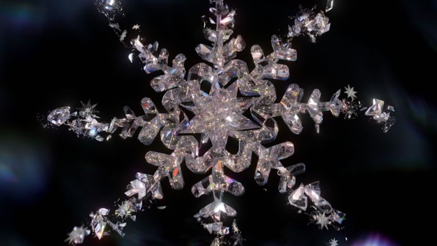 Crystal Snowflakes - Original - Poster image