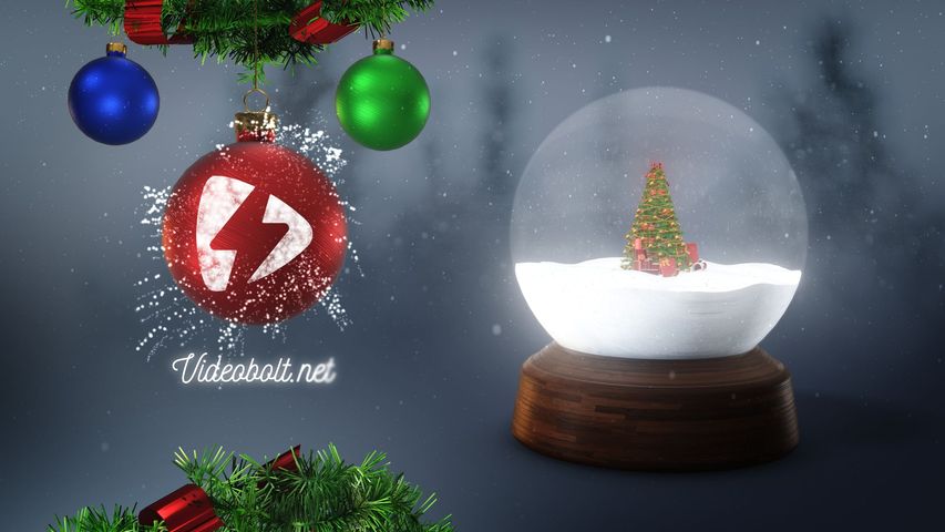 Christmas Snow Globe - Original - Poster image