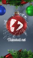 Christmas Snow Globe - Vertical Original theme video