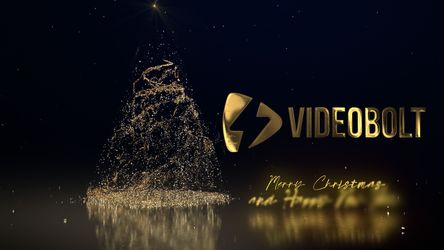 Christmas Particles Gold theme video