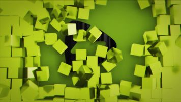 Green Cubes Theme