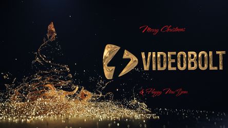 Sparkling Christmas Tree Reveal Gold theme video