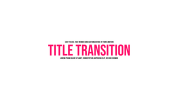 Title Transition 7 Original theme video