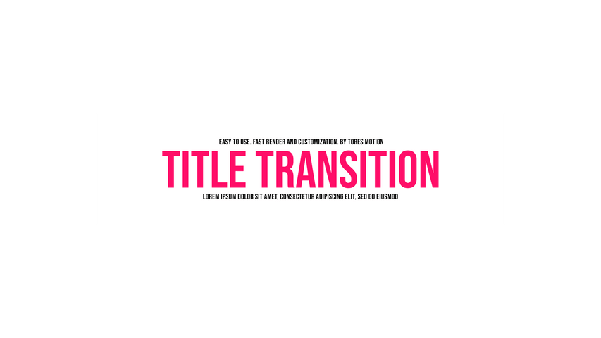 Title Transition 7 - Original - Poster image