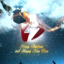 Santa's Sleigh Greeting - Square Original theme video