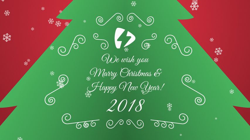 Christmas Tree Card - Original - Poster image