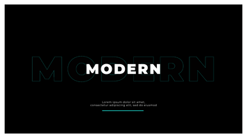 Clean Typography Title 9 Original theme video