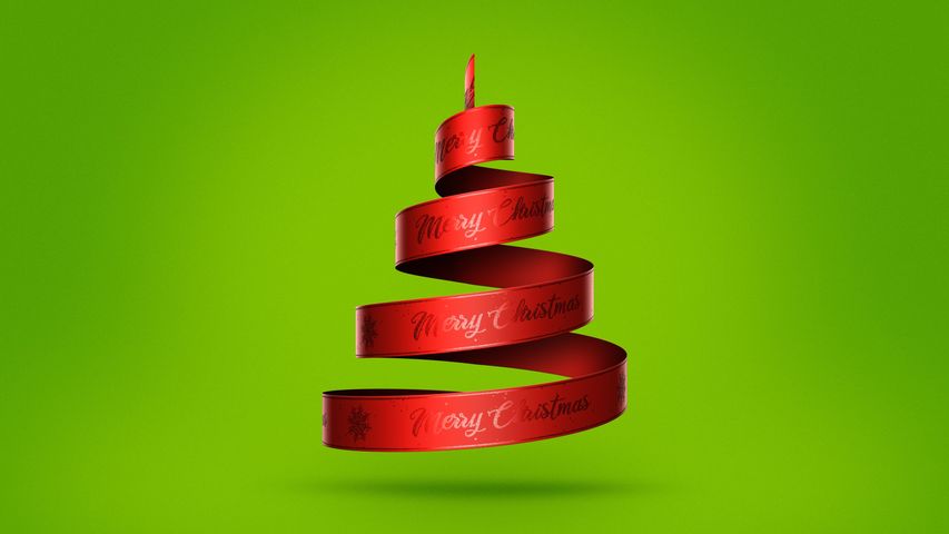 Christmas Ribbon Reveal - Original - Poster image