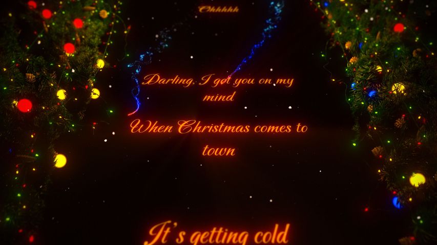 Christmas Wreath Lyrics - Fly Through - Poster image