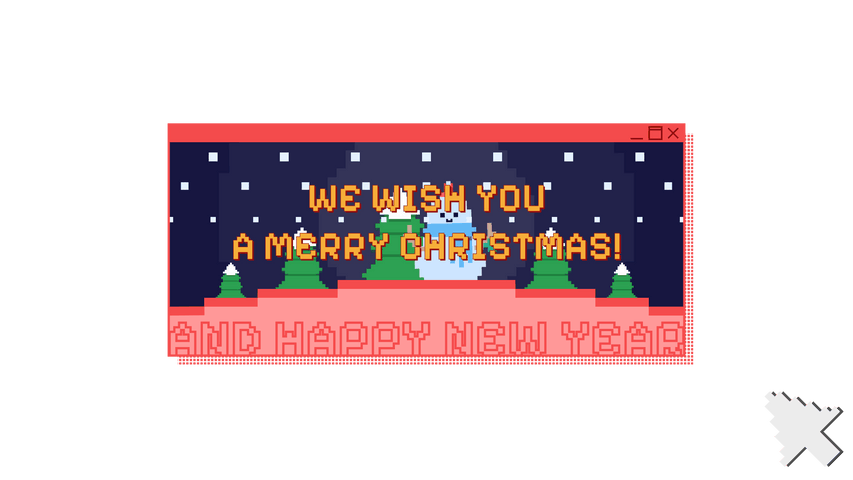 Christmas Pixel Title 1 - Original - Poster image