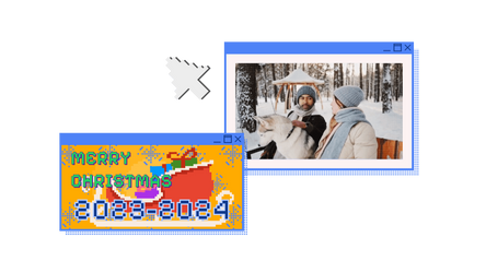 Christmas Pixel Title 2 Original theme video